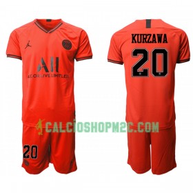 Paris Saint Germain KURZAWA 20 Bambino Maglia Trasferta 2019/2020 Manica Corta (+ Pantaloncini)